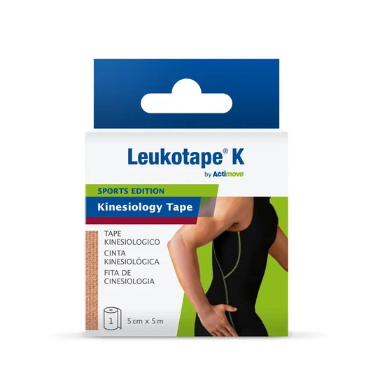 K Sports Edition -kinesiologinen teippi, beige, 5 cm x 5 m