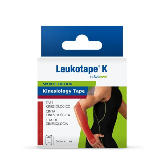 Leukotape K, punainen, 5 cm × 5 m
