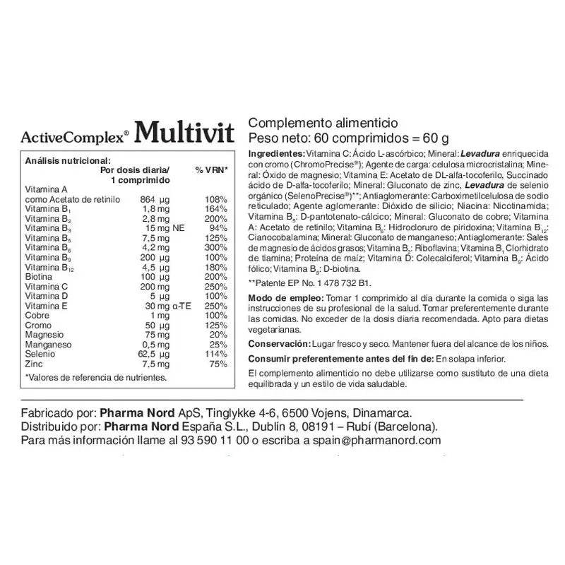 ActiveComplex® Multivit 60 tablettia