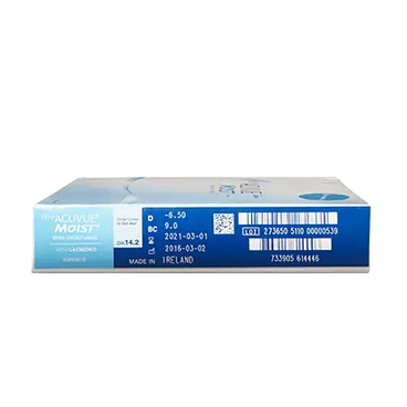 Acuvue 1 Day Moist  yksipäiväiset sferiset piilolinssit, 90 kpl