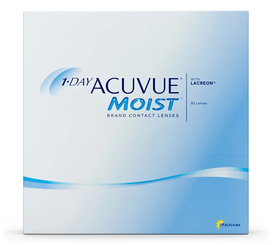 Acuvue 1 Day Moist Daily Lenses , 90 units
