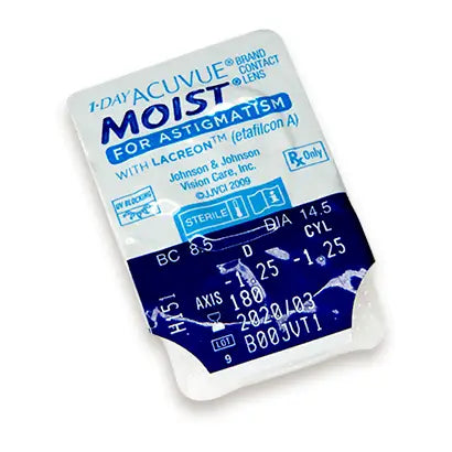 Acuvue 1 Day Moist  Toriset päivittäiset piilolinssit, 30 kpl
