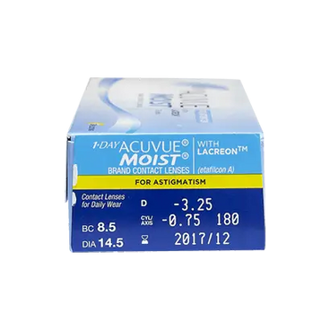 Acuvue 1 Day Moist  Toriset päivittäiset piilolinssit, 30 kpl