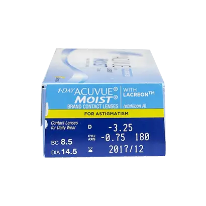 Acuvue 1 Day Moist  Toriset päivittäiset piilolinssit, 30 kpl