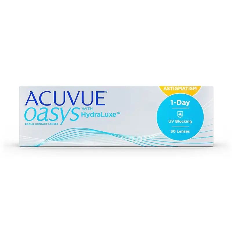 Acuvue Oasys 1 Day With Hydraluxe -toriset päivittäiskäyttöiset piilolinssit, 30 kpl