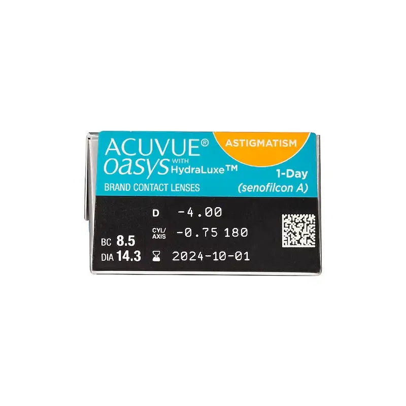 Acuvue Oasys 1 Day With Hydraluxe -toriset päivittäiskäyttöiset piilolinssit, 30 kpl