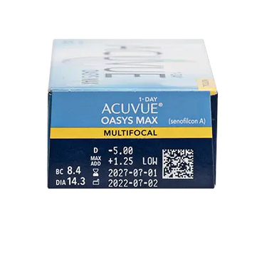 Acuvue Oasys 1 Day With Hydraluxe -toriset päivittäispiilolinssit, 90 kappaletta