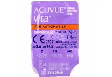 Acuvue Vita kuukausittaiset tooriset piilolinssit, 6 kpl