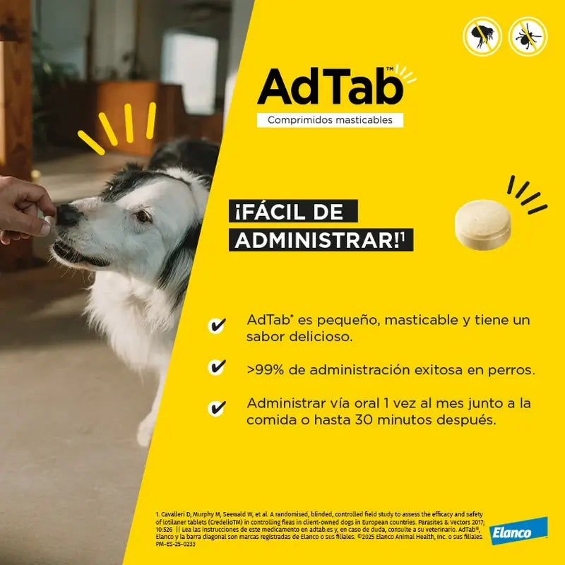 AdTab 450 mg purutabletit koirille (11–22 kg), 1 pakkaus