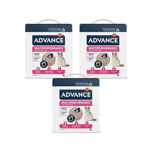 Advance-lisävaruste kissoille, kissanhiekka, 3 x 6 l