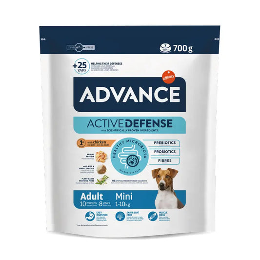 Advance Active Defense Mini -kuivaruoka aikuisille koirille, 700 g