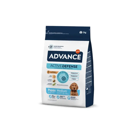 Advance Canine Puppy Medium Kana ja riisi 3 kg, koiranruoka
