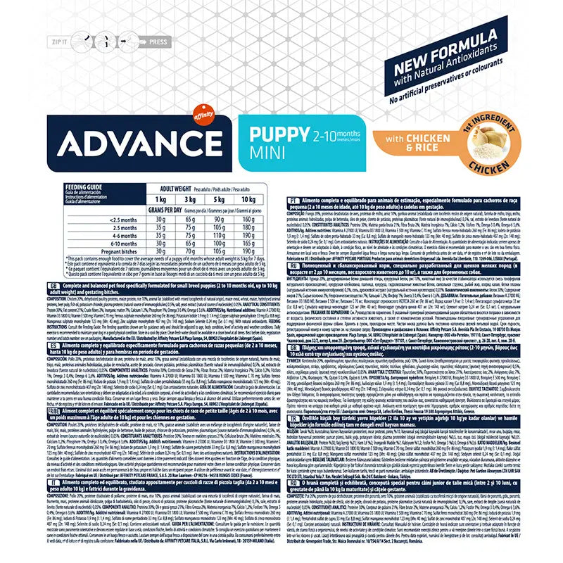 Advance Canine Puppy Mini Kana-riisi 7,5 kg, koiranruoka