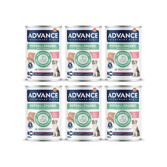 Advance koirien märkäruoka, sianlihalla, yksittäispakkaus, 6 x 400 g