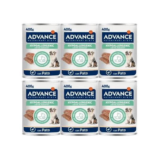 Advance-koiran märkäruoka, ankkaa, yksittäispakkaus, 6 x 400 g