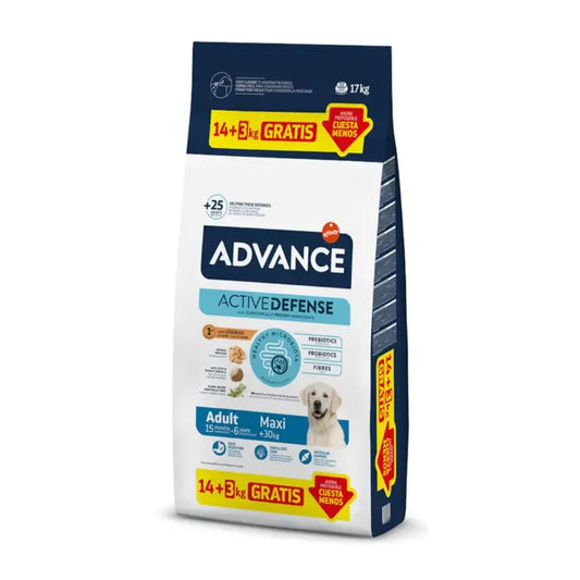 Advance Adult Maxi -kuivaruoka suurille koirille, kanaa, 14+3 kg