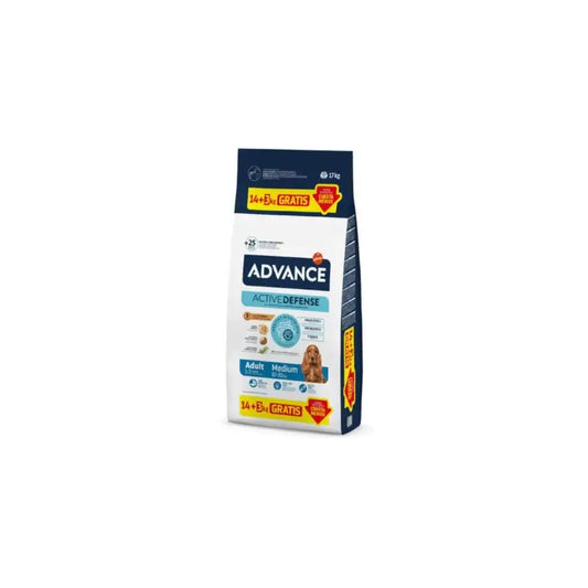 Advance Adult Medium -kuivaruoka keskikokoisille koirille, kanaa, 14+3 kg