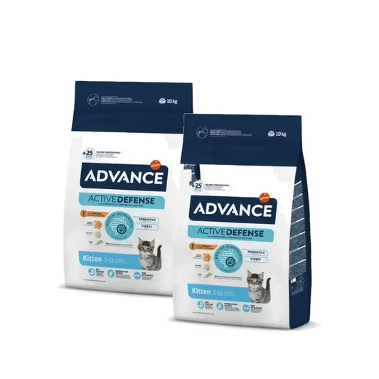 Advance Feline Kitten Kana ja riisi, 2 x 10 kg:n pakkaus, kissanruoka