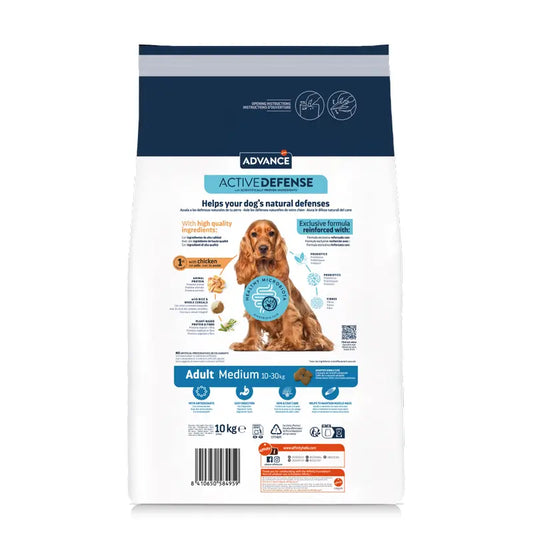 Advance-koiranruoka, Medium, kanaa sisältävä, superpremium, 10 kg