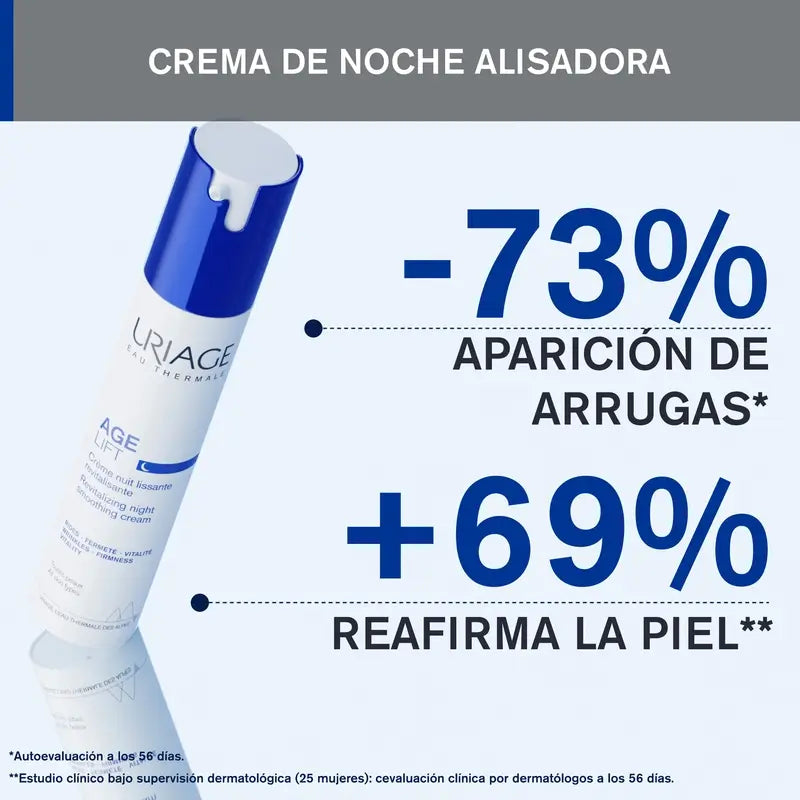 Uriage Age Lift elvyttävä ryppyjä ehkäisevä yövoide 40 ml