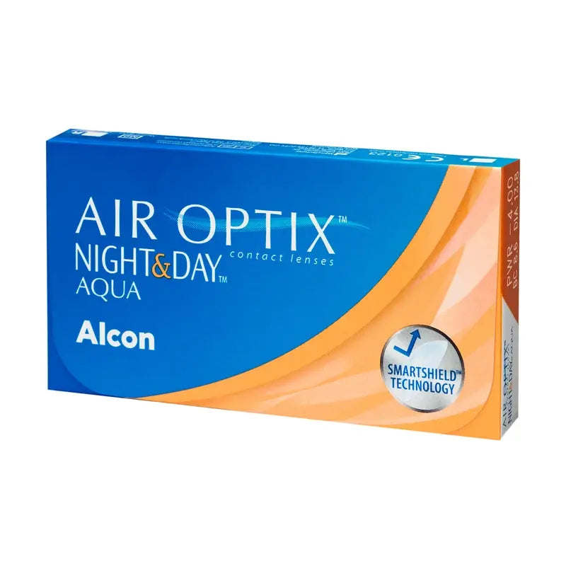 Air Optix Night&Day Aqua Spherical Monthly Contact Lenses, 6 units - -9.00, 8.6, 13.8