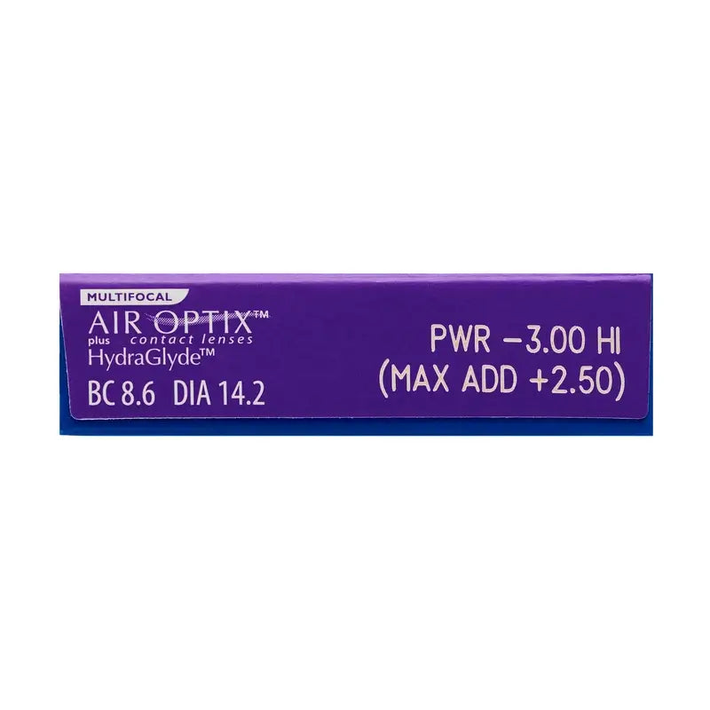 Air Optix Plus HydraGlyde Monthly Multifocal Lenses, 3 units - -3.75, 8.6, Medium, 14.2