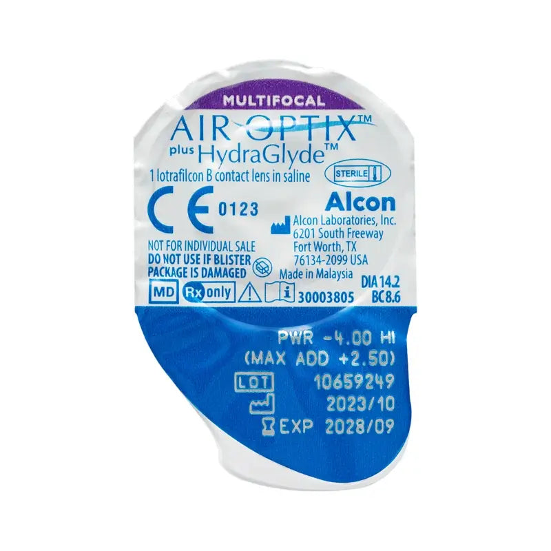 Air Optix Plus HydraGlyde -monitehoiset kuukausilinssit, 6 kpl