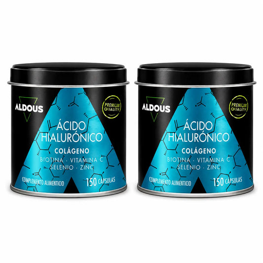 Aldous Bio: hyaluronihappoa, kollageenia, vitamiineja ja kivennäisaineita, 120 kapselia, 2 pakkausta