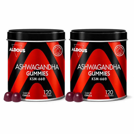 Aldous Bio Ashwagandha Ksm-66, 120 karkkia, 2 kpl:n pakkaus