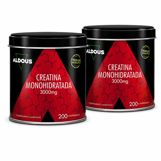 Aldous Bio -kreatiinimonohydraatti, 200 tablettia, 2 pakkausta