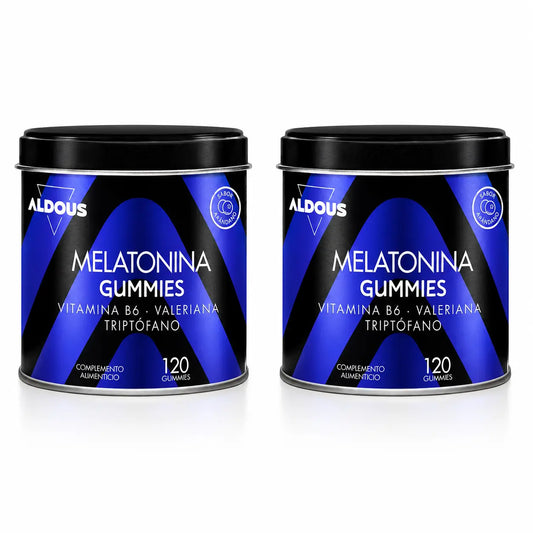 Aldous Bio Melatoniini, 120 purukumia, 2 pakkausta