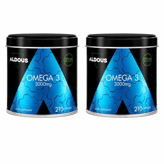Aldous Bio Omega 3 3000 mg, 210 kapselia, 2 pakkausta