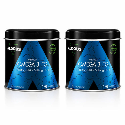 Aldous Bio Omega-3 Premium -kapselit, 150 kpl, 2 pakkausta