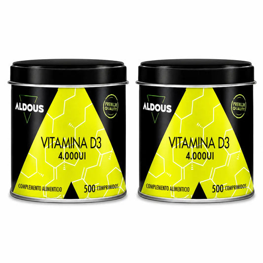 Aldous Bio D3-vitamiini 4000 IU, 500 tablettia, 2 pakkausta