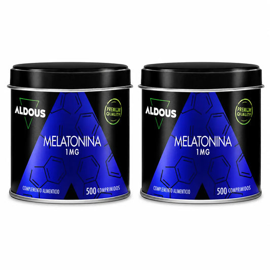 Aldous Labs - ravintolisä, puhdasta melatoniinia 1 mg, 500 tablettia, 2 pakkausta