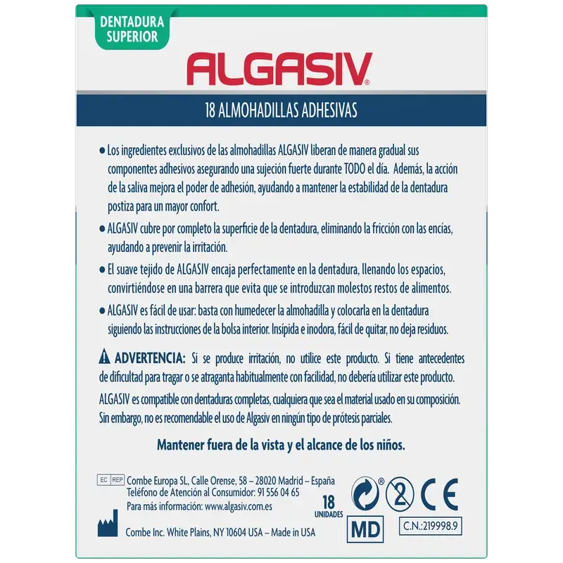Algasiv Superior -tyynyt, 18 kpl