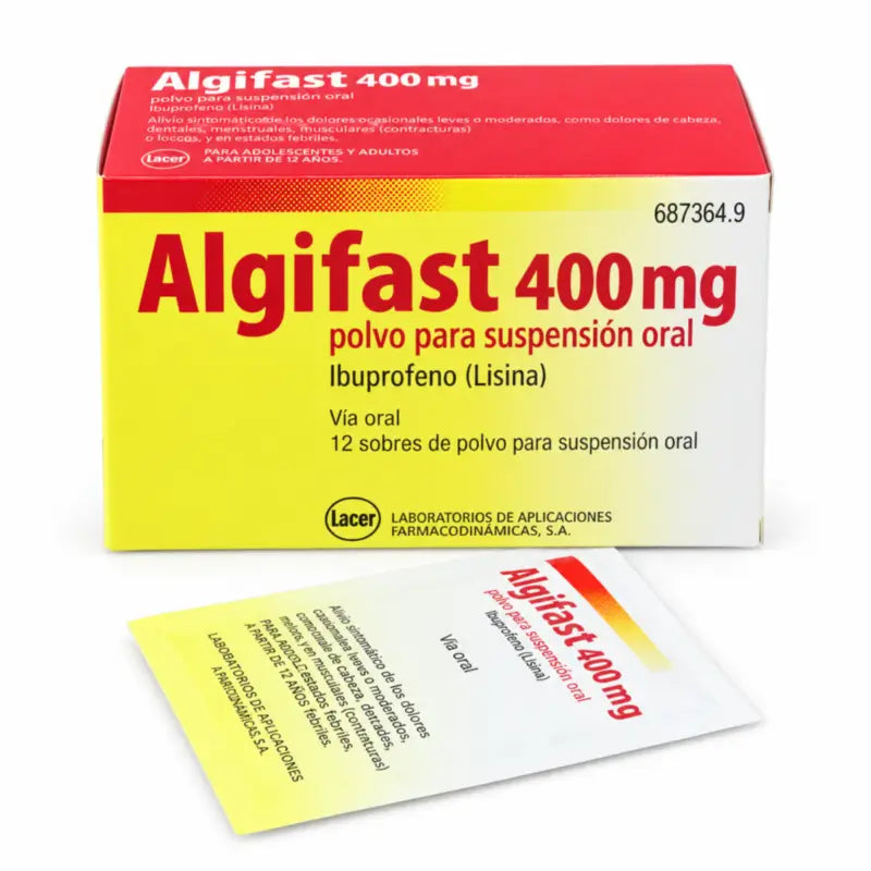 Algifast 400 mg, 12 pussia, jauhe