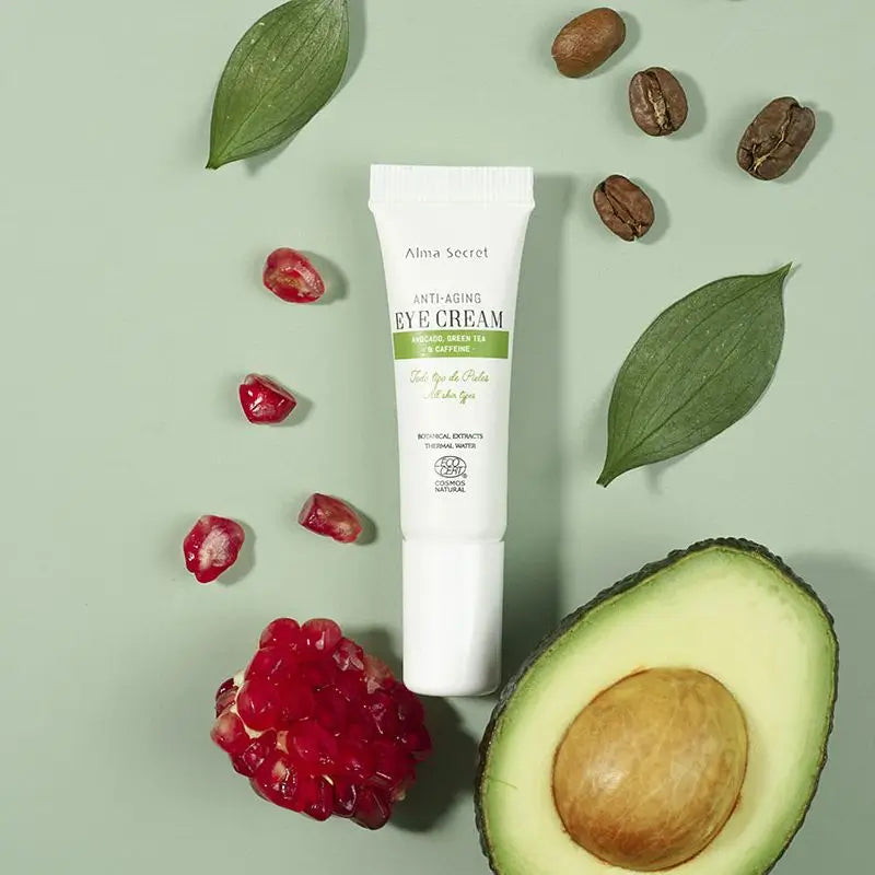 Alma Secret Anti-Aging Eye Contour Tube Avocado, Green Tea & Caffeine