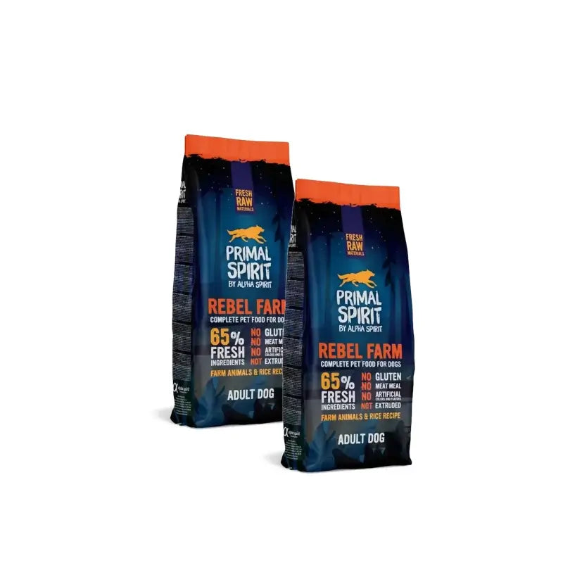 Alpha Spirit Primal Rebel Farm 12 kg, pack of 2