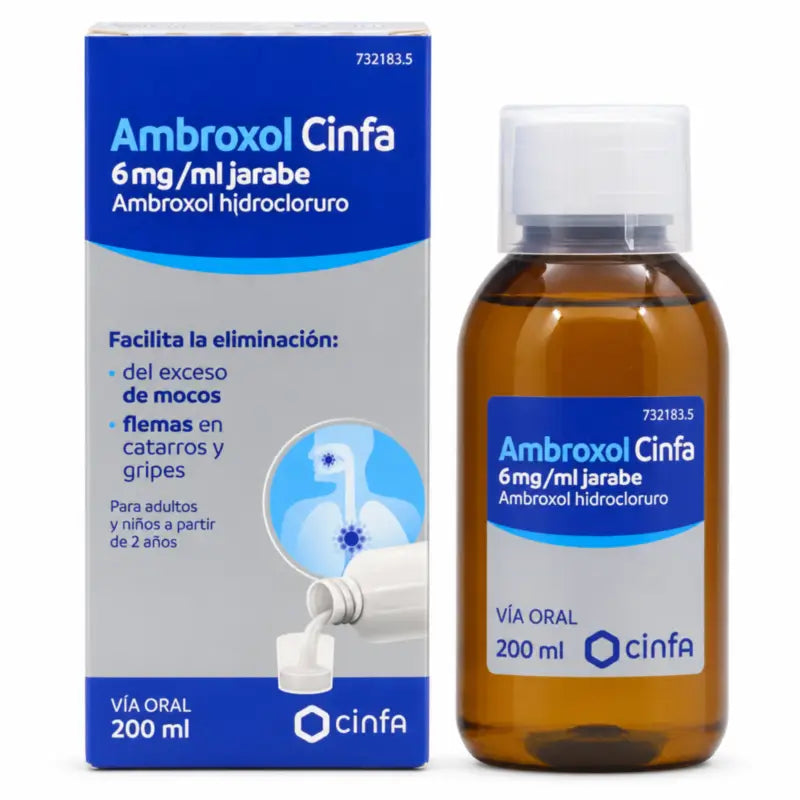 Cinfa-ambroksolisiirappi 6 mg/ml, 1 pullo 200 ml