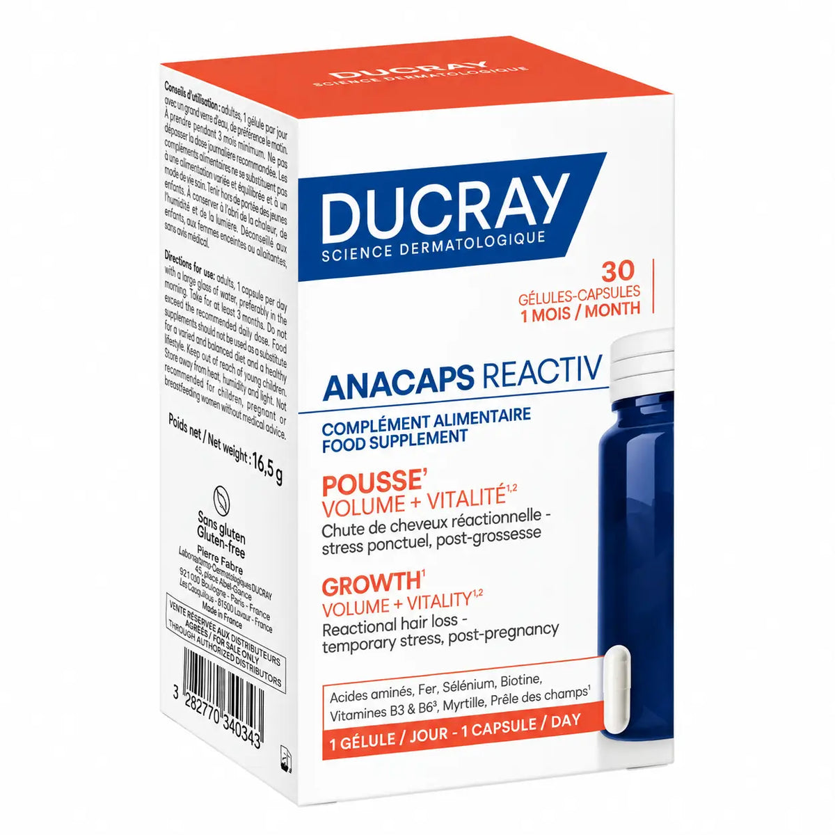 Ducray Anacaps Reactiv 30 kapselia