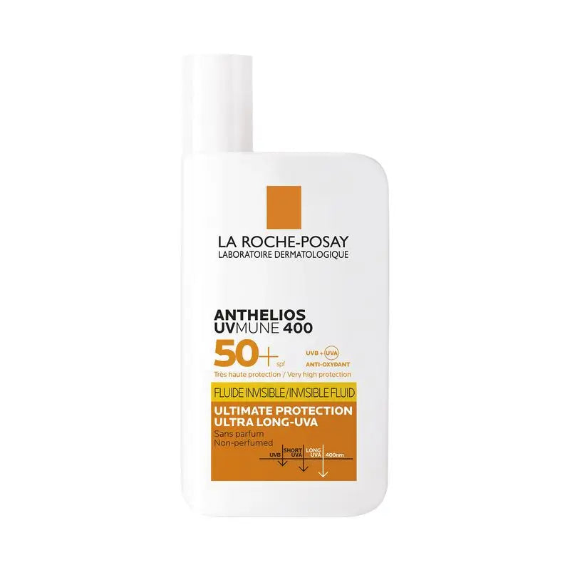 La Roche-Posay Anthelios UVMune 400 näkymätön aurinkovoide kasvoille SPF50+, 50 ml