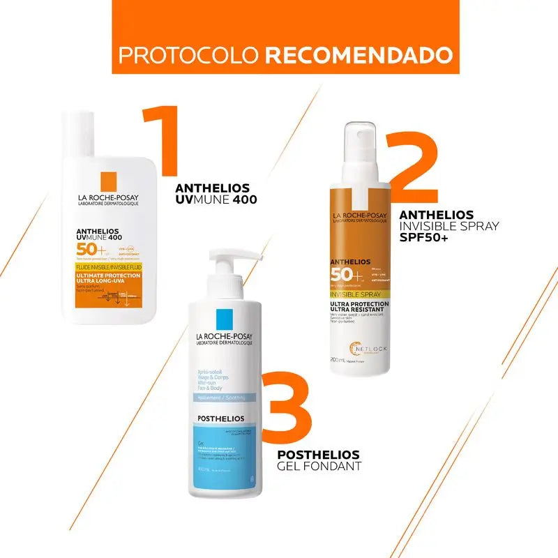 La Roche-Posay Anthelios UVMune 400 näkymätön aurinkovoide kasvoille SPF50+, 50 ml