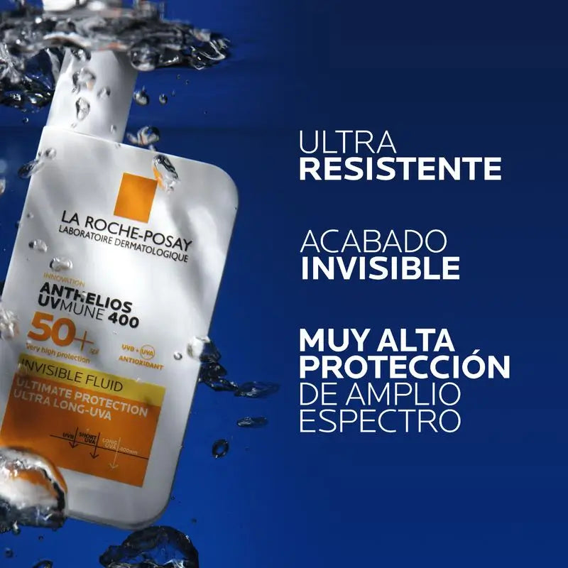 La Roche-Posay Anthelios UVMune 400 näkymätön aurinkovoide kasvoille SPF50+, 50 ml