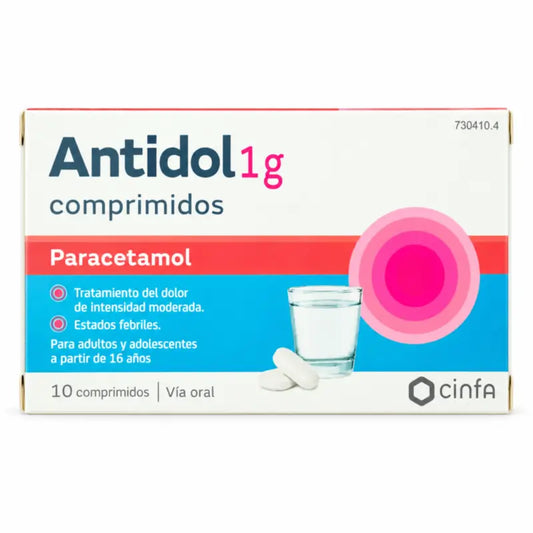 Antidol 1 g, 10 tablettia