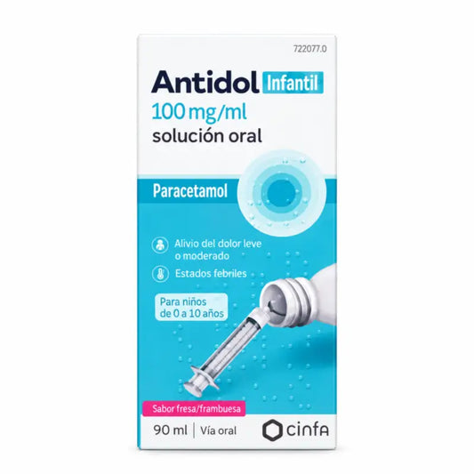 Antidol Infantil 100 mg/ml suun kautta otettava liuos, 1 pullo 90 ml