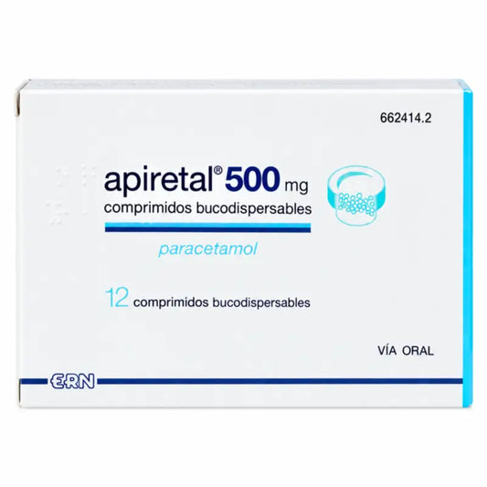 Apiretal 500 mg, 12 suussa hajoavaa tablettia