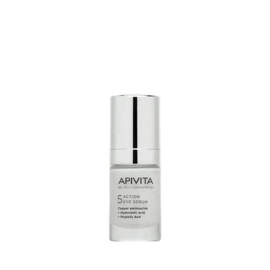 APIVITA 5-Action Eye -seerumi, jossa on valkoista liljaa, 15 ml
