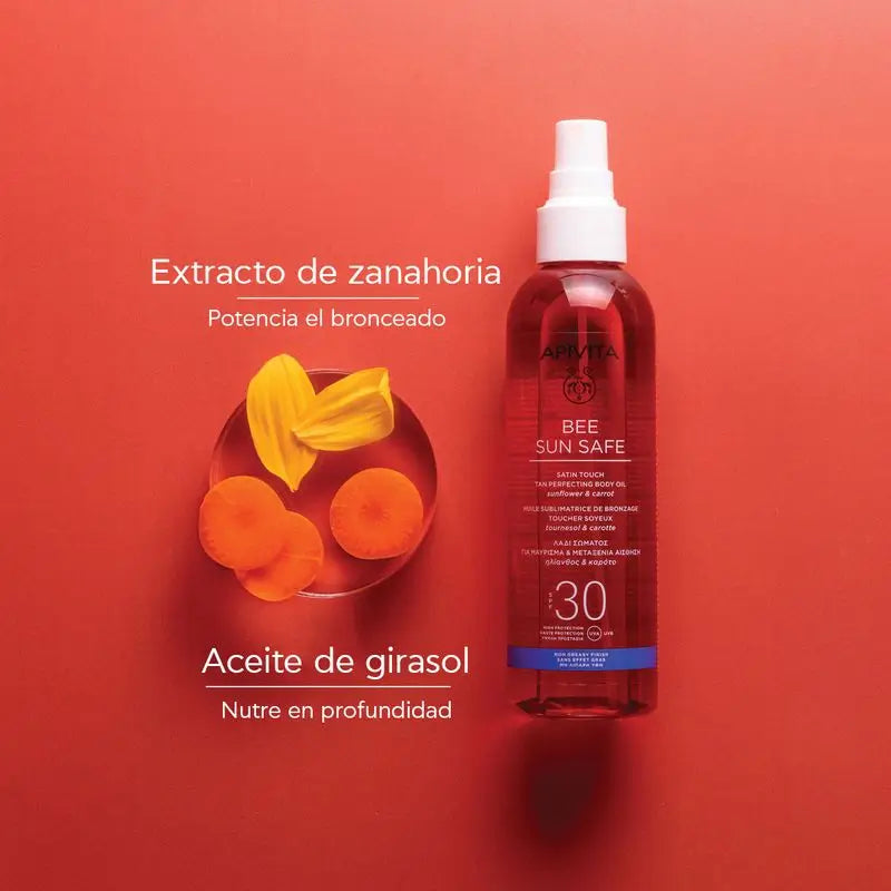 APIVITA Perfect Tan -vartaloöljy SPF30 200 ml
