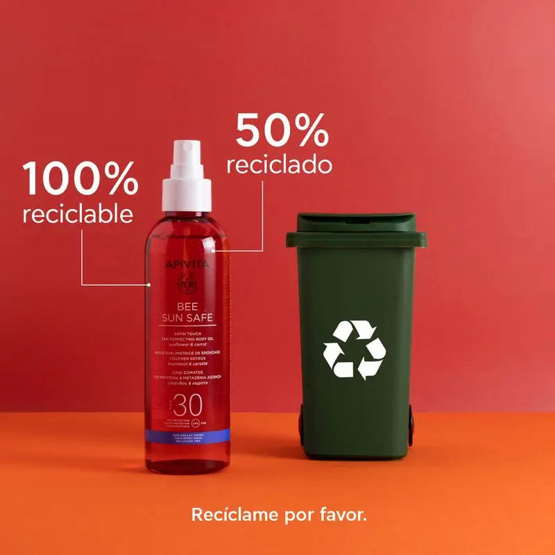 APIVITA Perfect Tan -vartaloöljy SPF30 200 ml